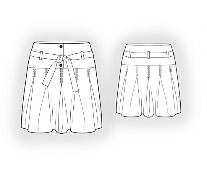 Как сделать шорты из юбки
